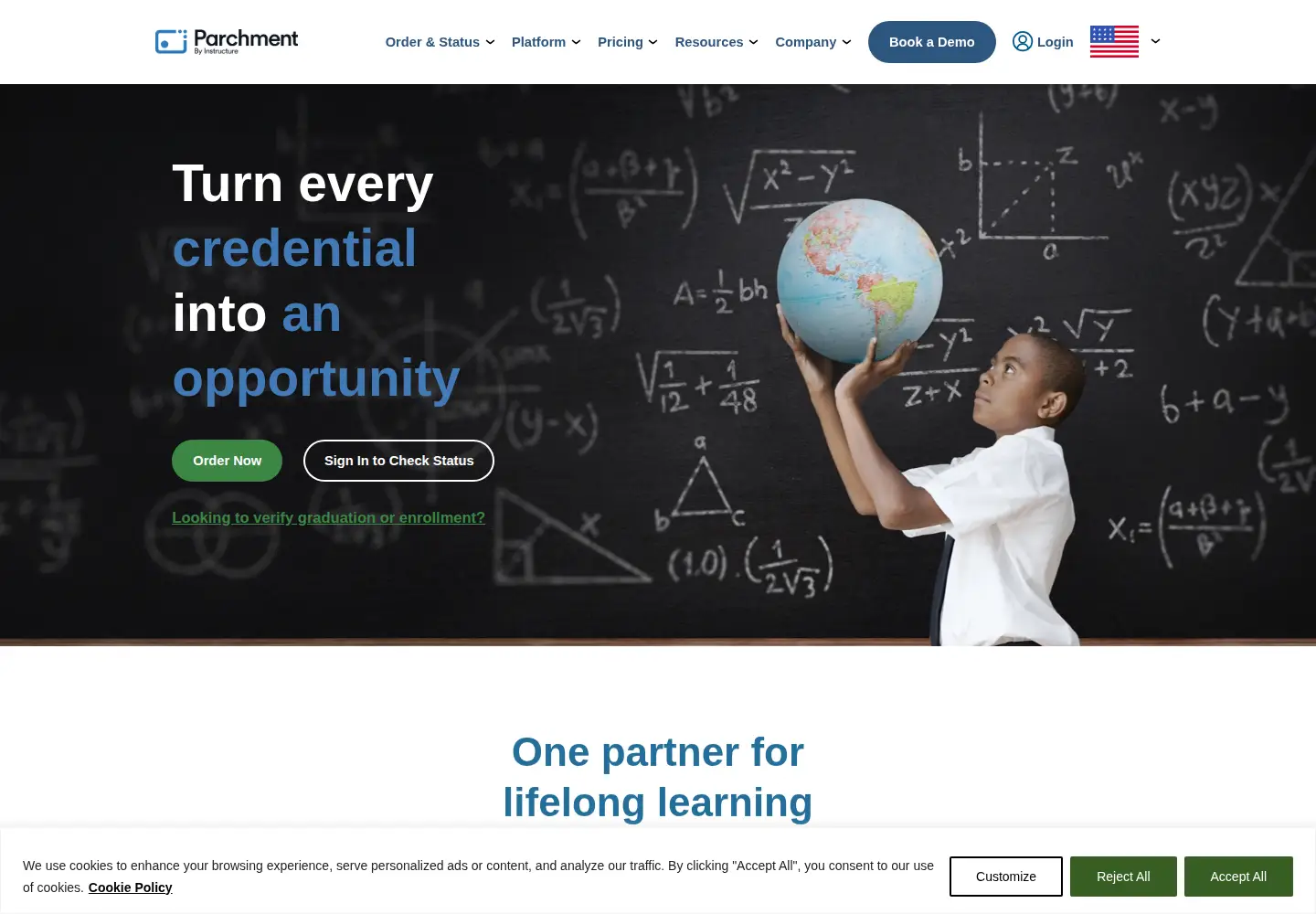 Screenshot of parchment.com