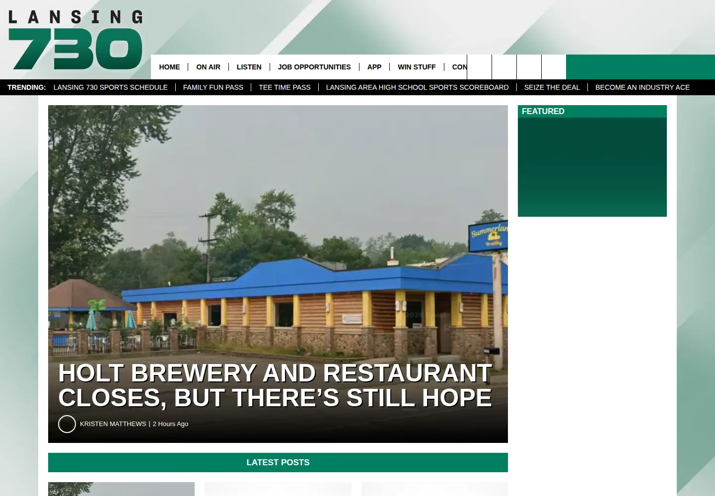Screenshot of thegame730am.com