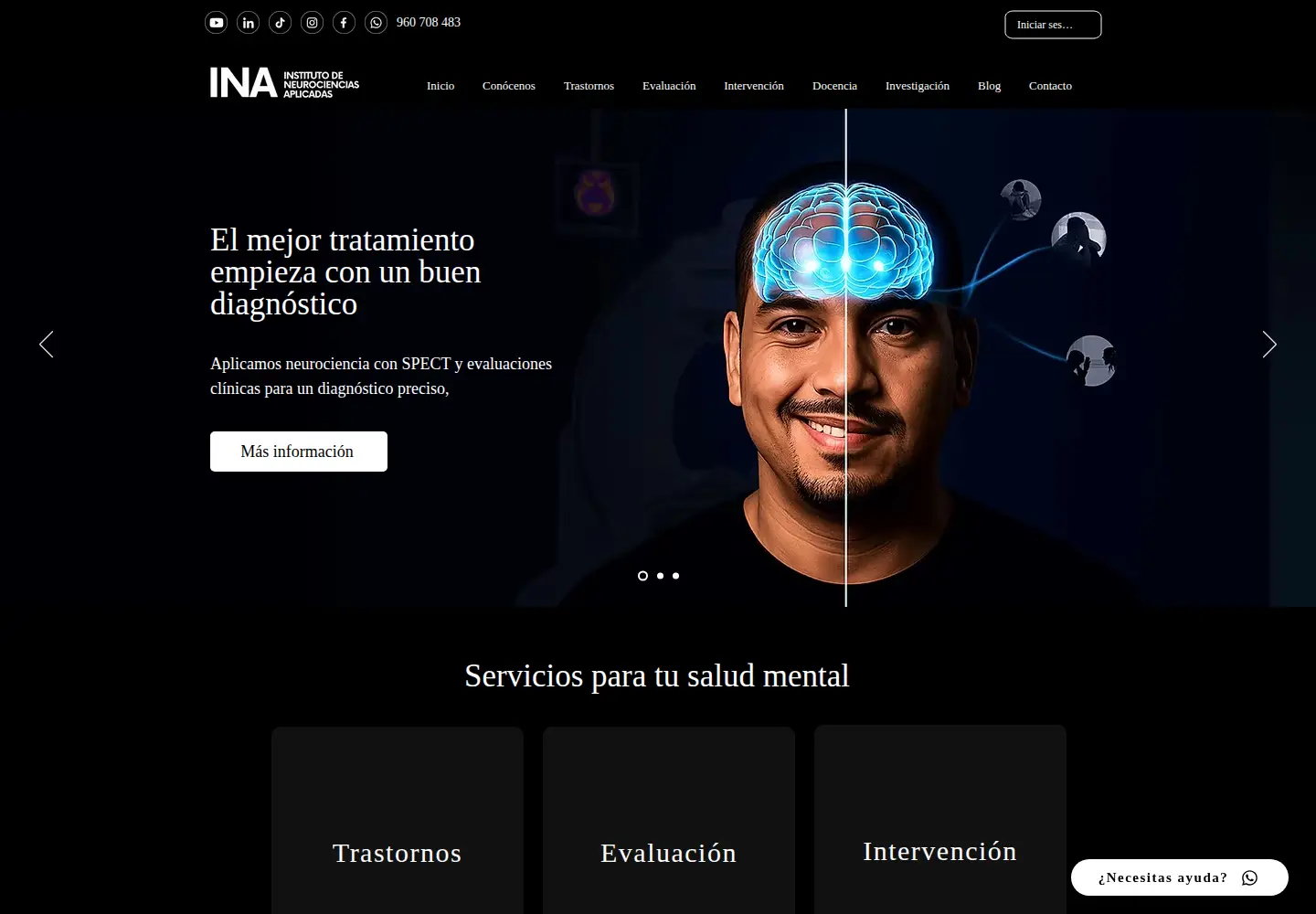 Screenshot of neurocienciasaplicadas.org