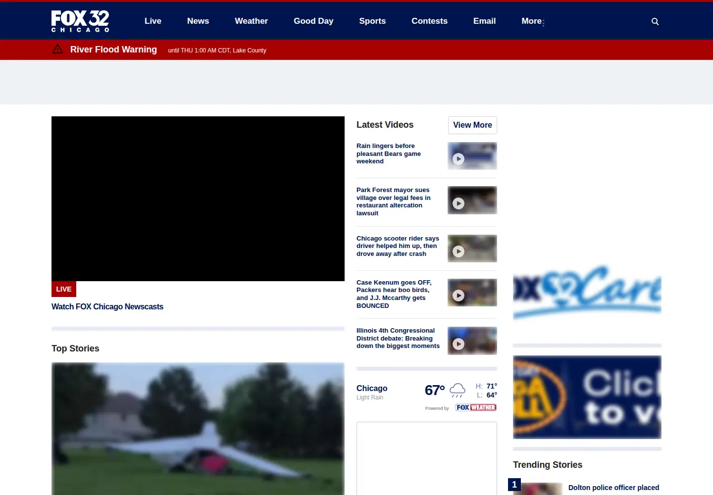 Screenshot of fox32chicago.com
