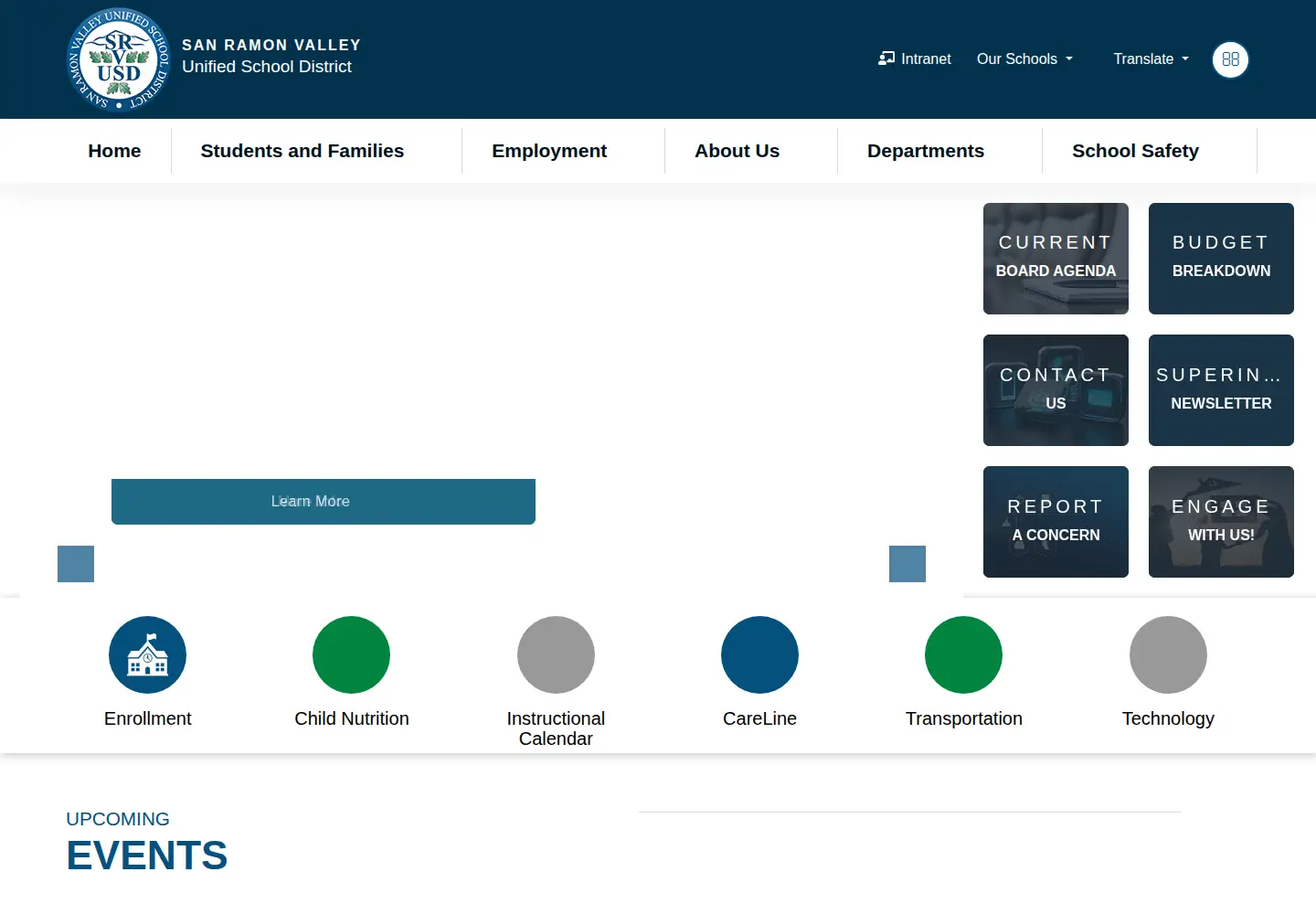 Screenshot of srvusd.net
