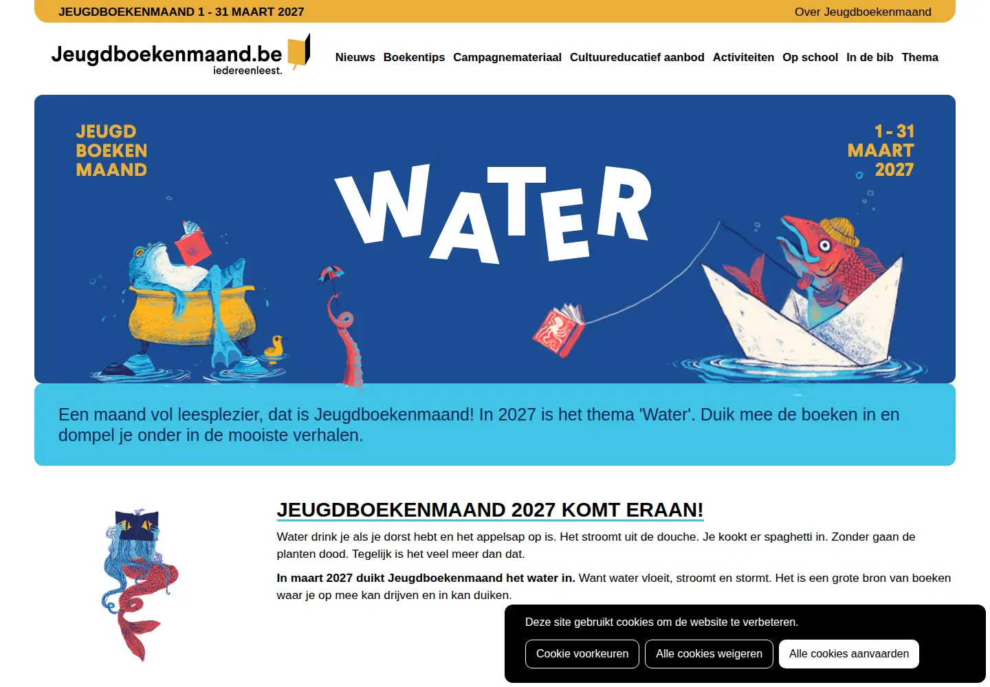 Screenshot of jeugdboekenmaand.be