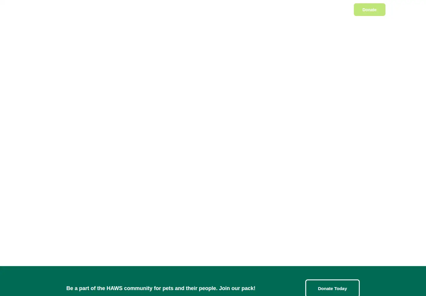 Screenshot of hawspets.org