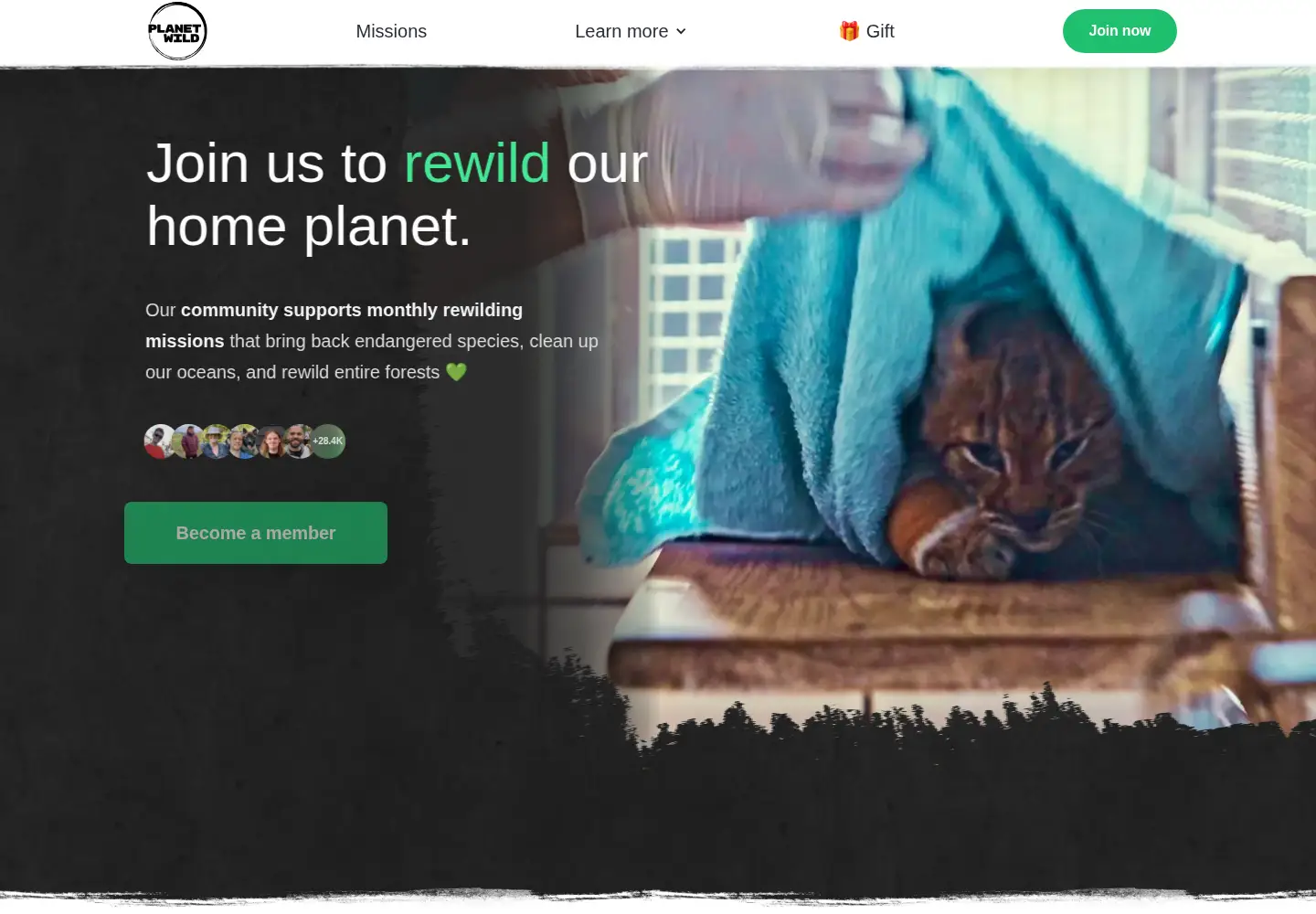 Screenshot of planetwild.com
