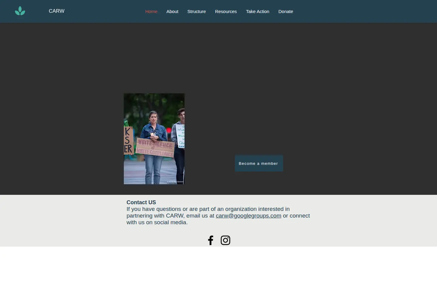 Screenshot of carw.org