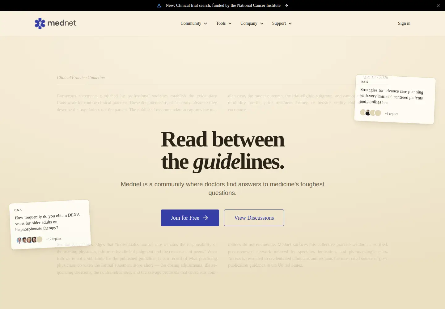 Screenshot of themednet.org