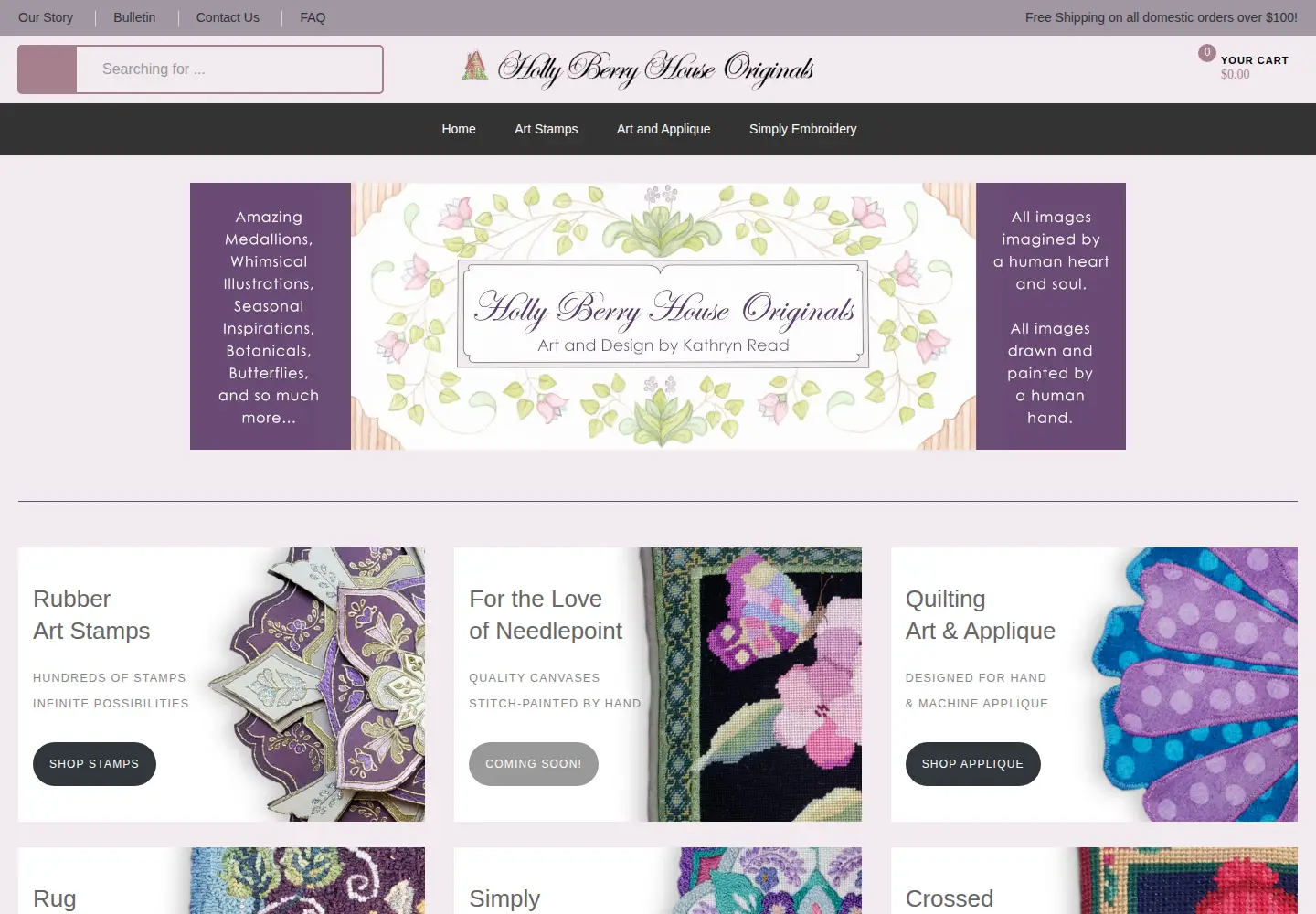 Captured homepage of hollyberryhouse.com in the current scan