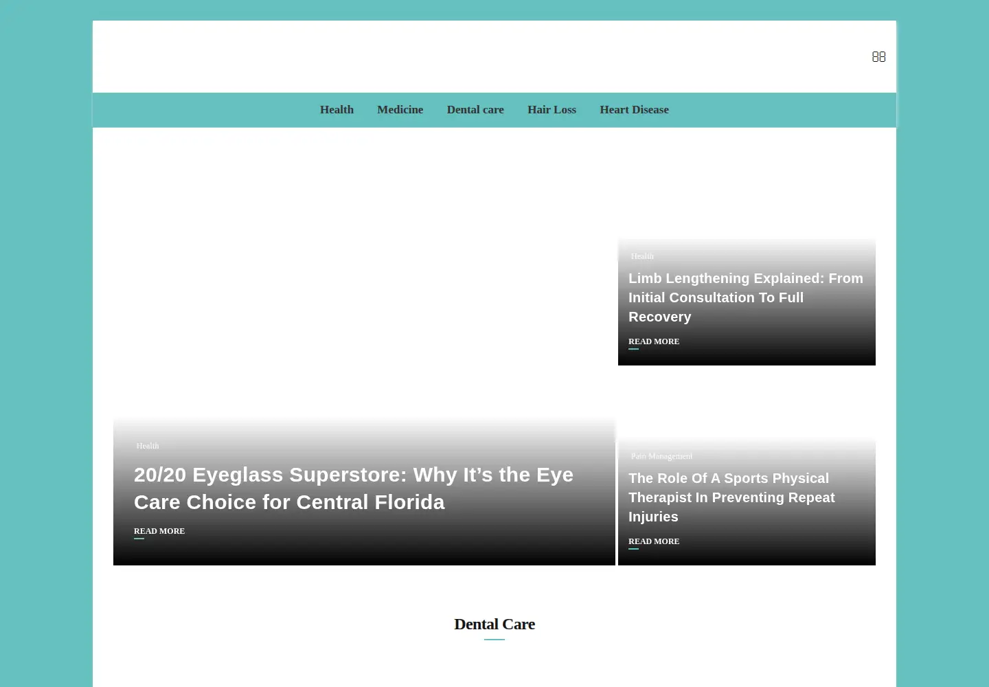 Captured homepage of meddaily.org in the current scan