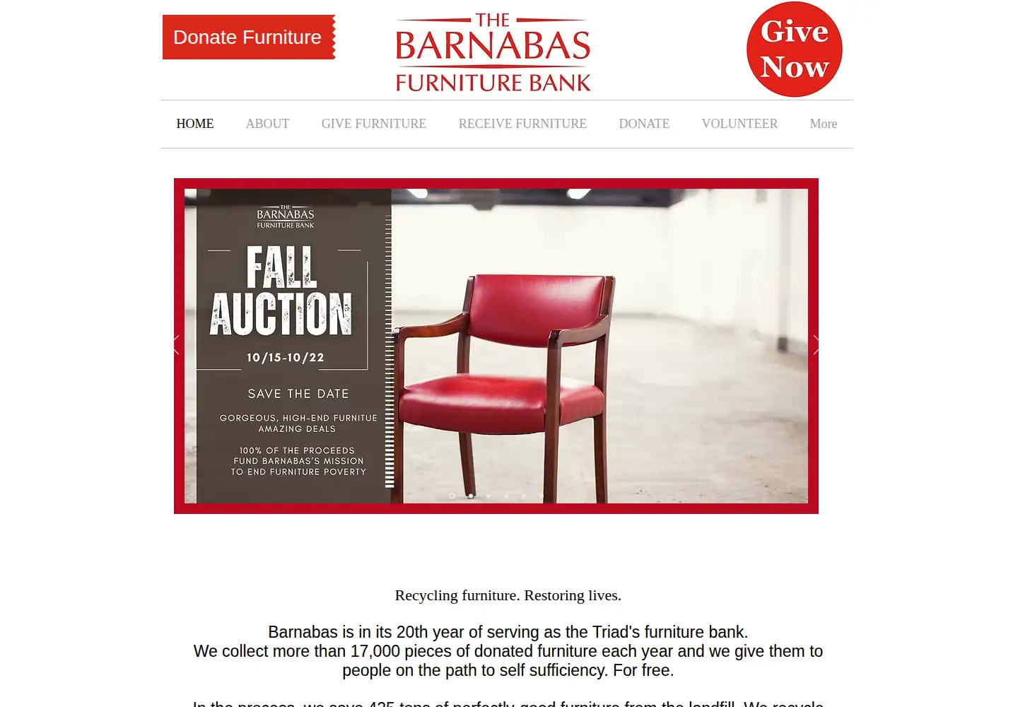 Screenshot of thebarnabasnetwork.org