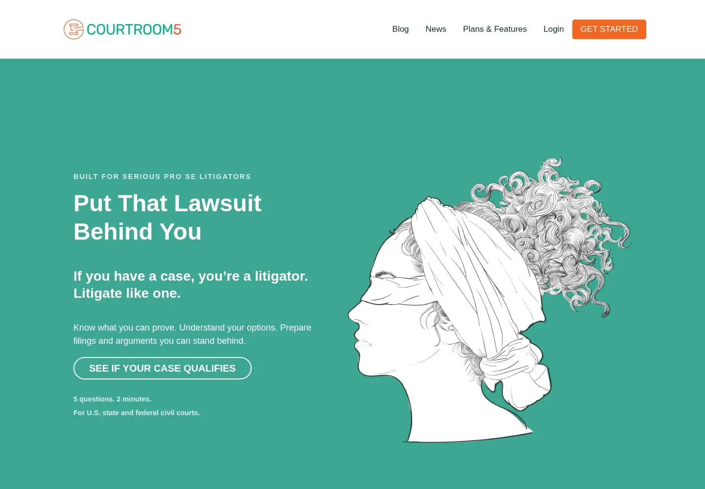 Screenshot of courtroom5.com