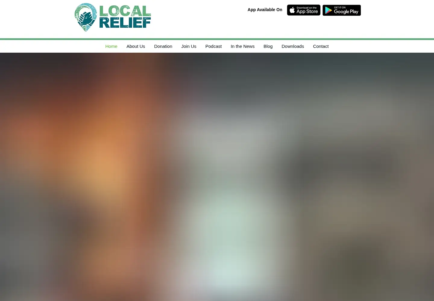 Screenshot of localrelief.com