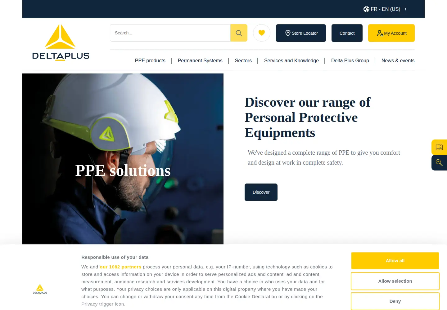Screenshot of deltaplus.eu