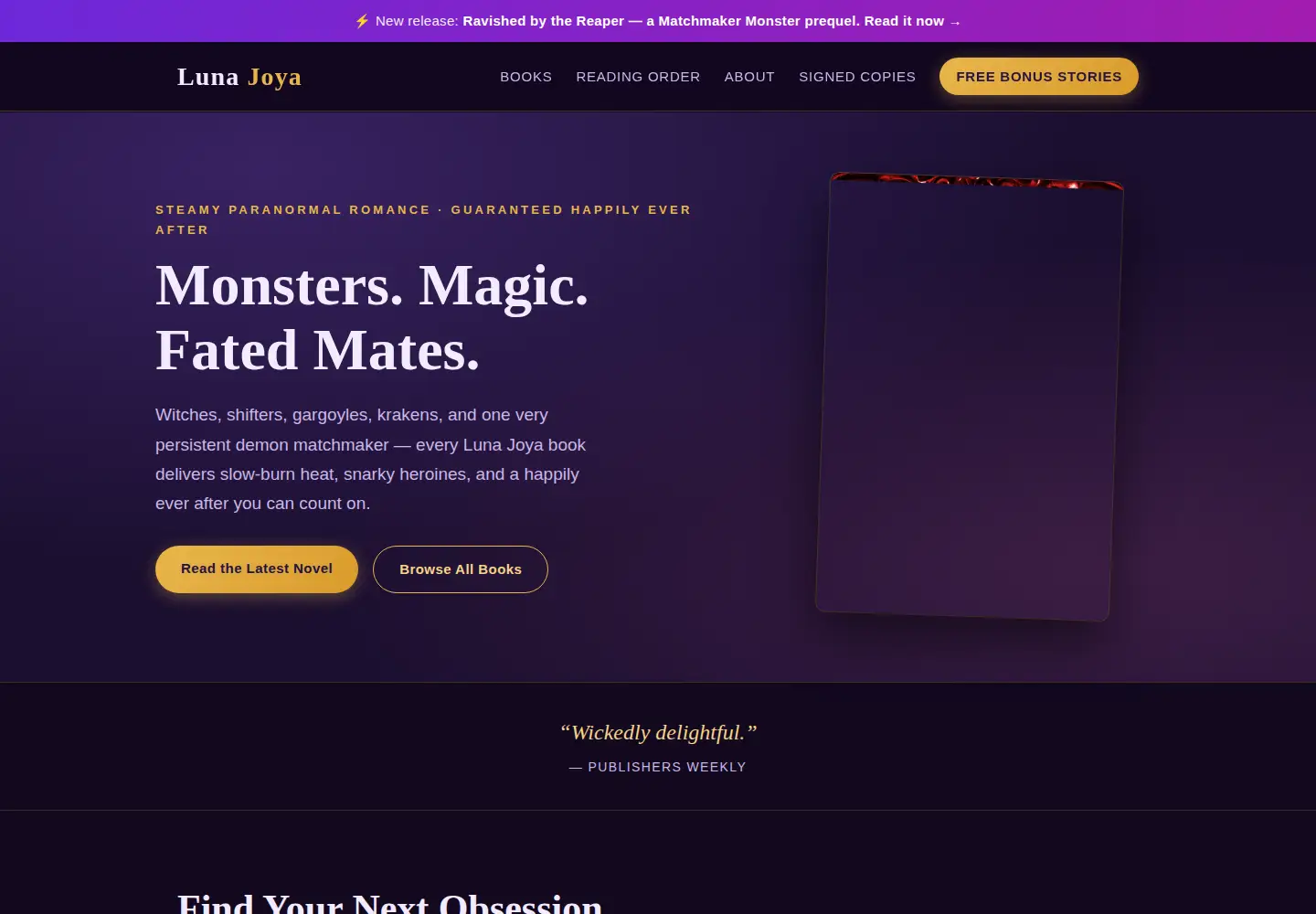 Captured homepage of lunajoya.com in the current scan