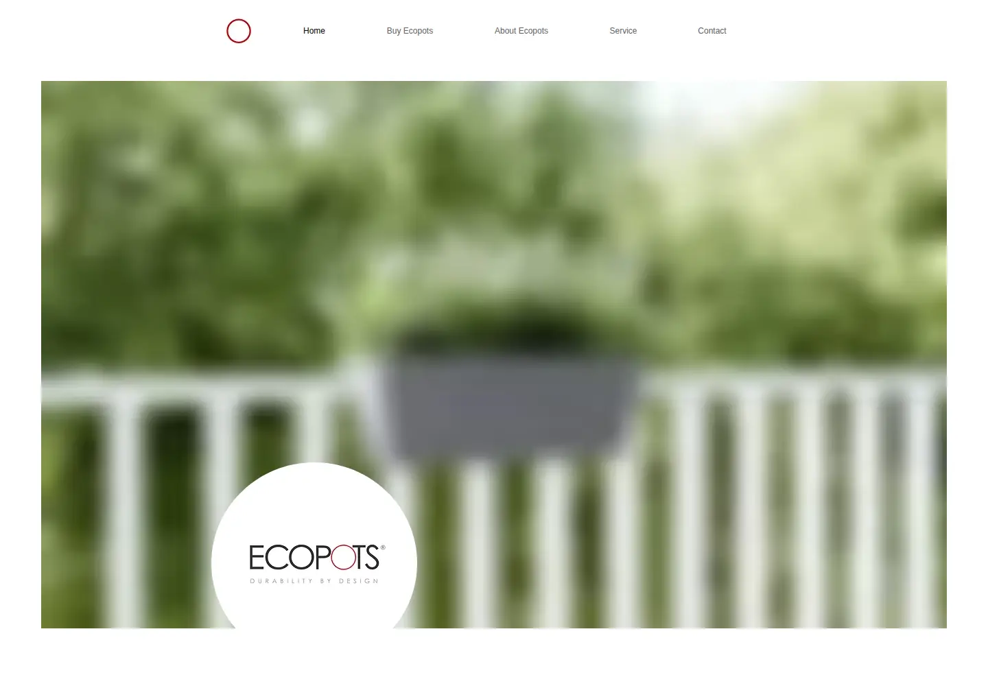 Captured homepage of ecopots.com in the current scan