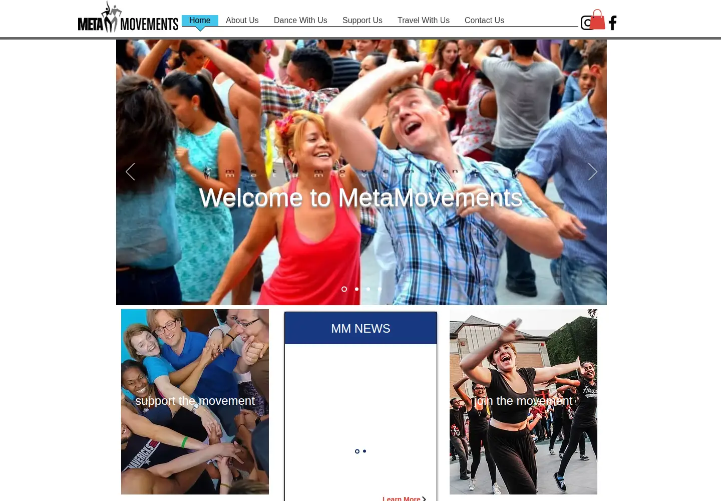 Screenshot of metamovements.com