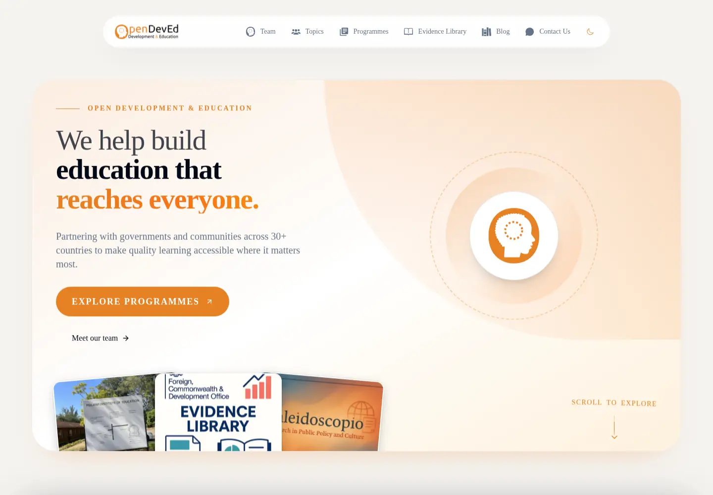Screenshot of opendeved.net