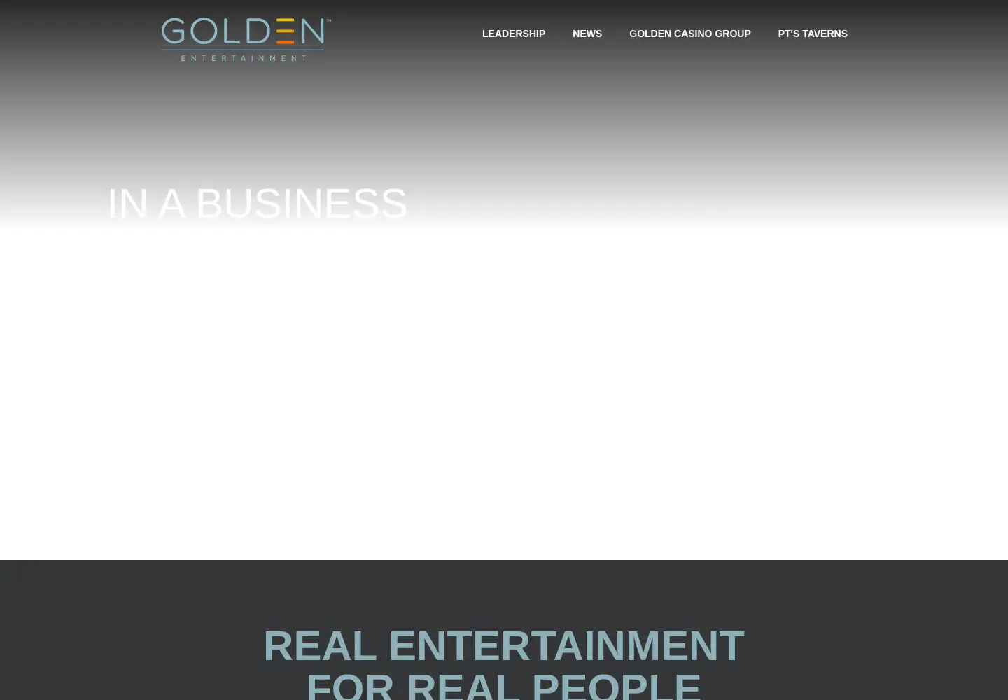 Captured homepage of goldenent.com in the current scan
