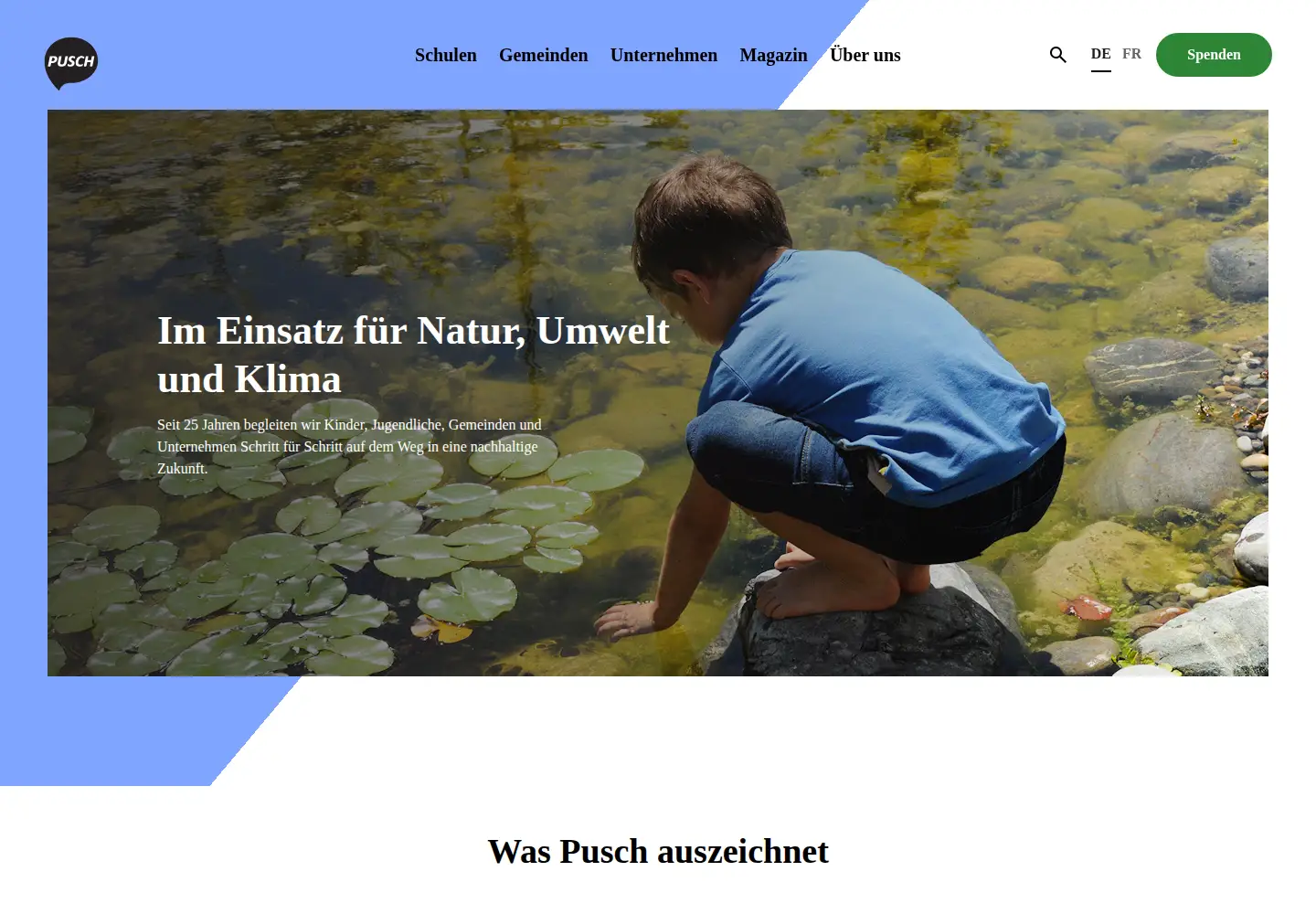 Screenshot of pusch.ch
