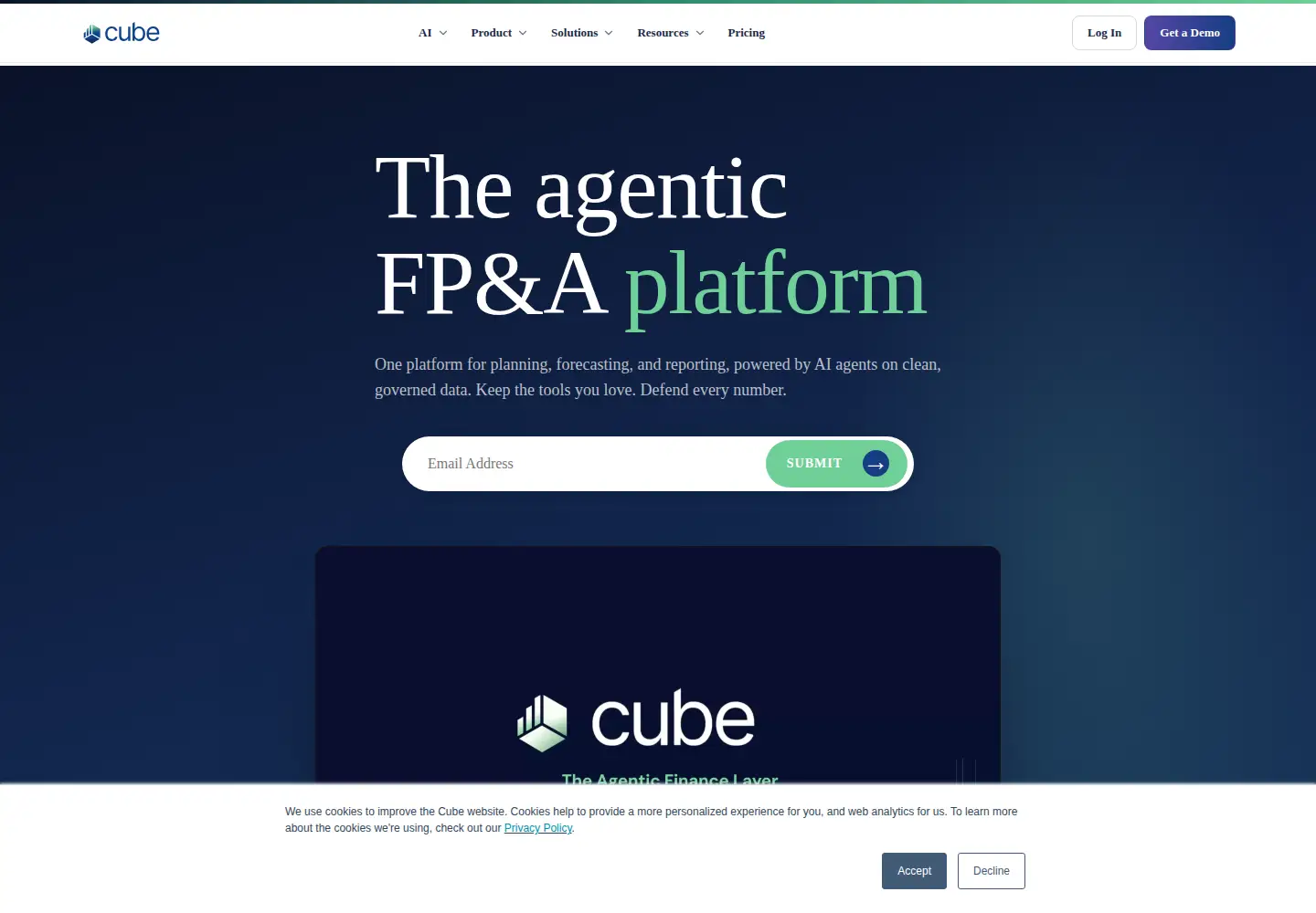 Screenshot of cubesoftware.com