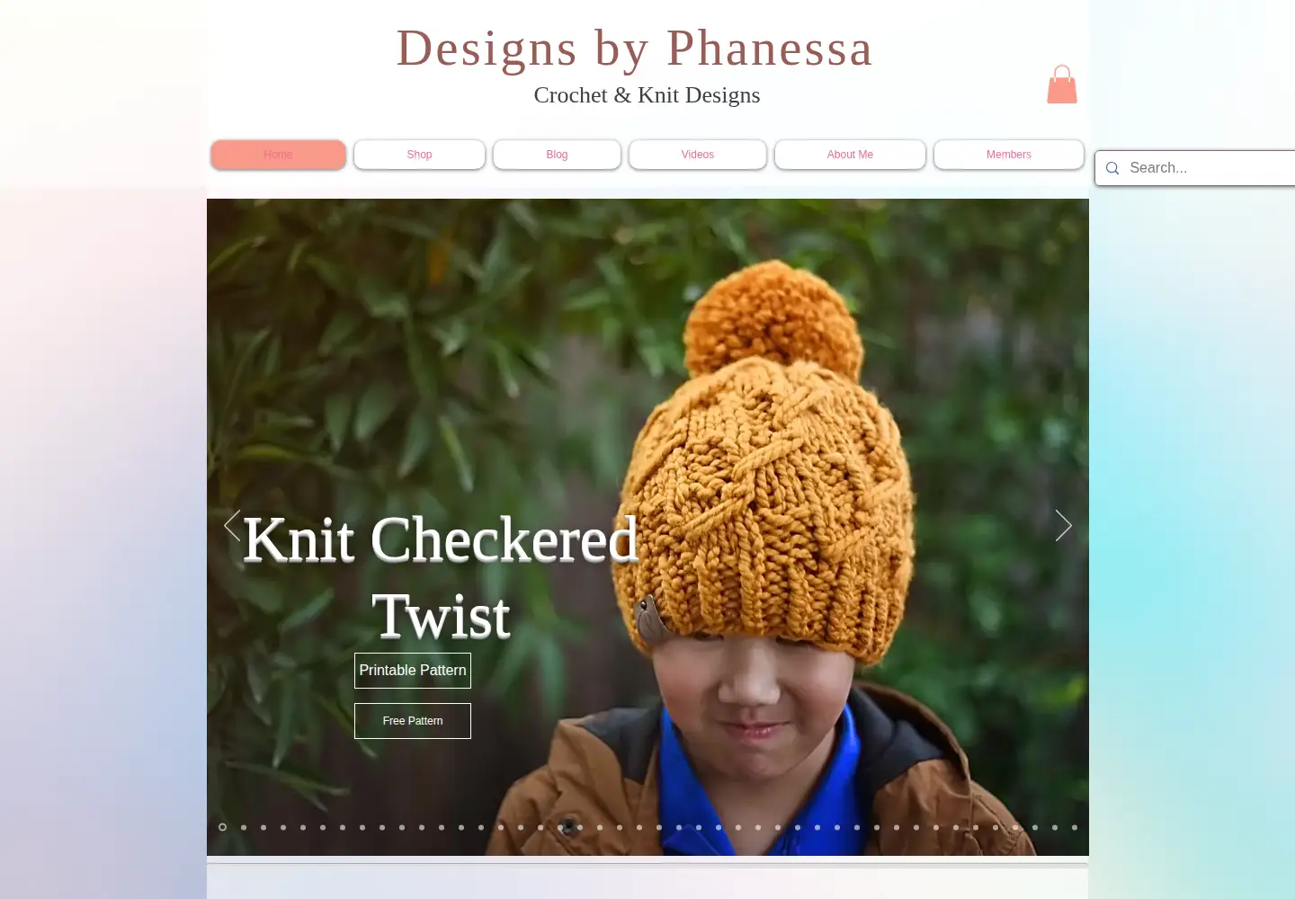 Captured homepage of designsbyphanessa.com in the current scan
