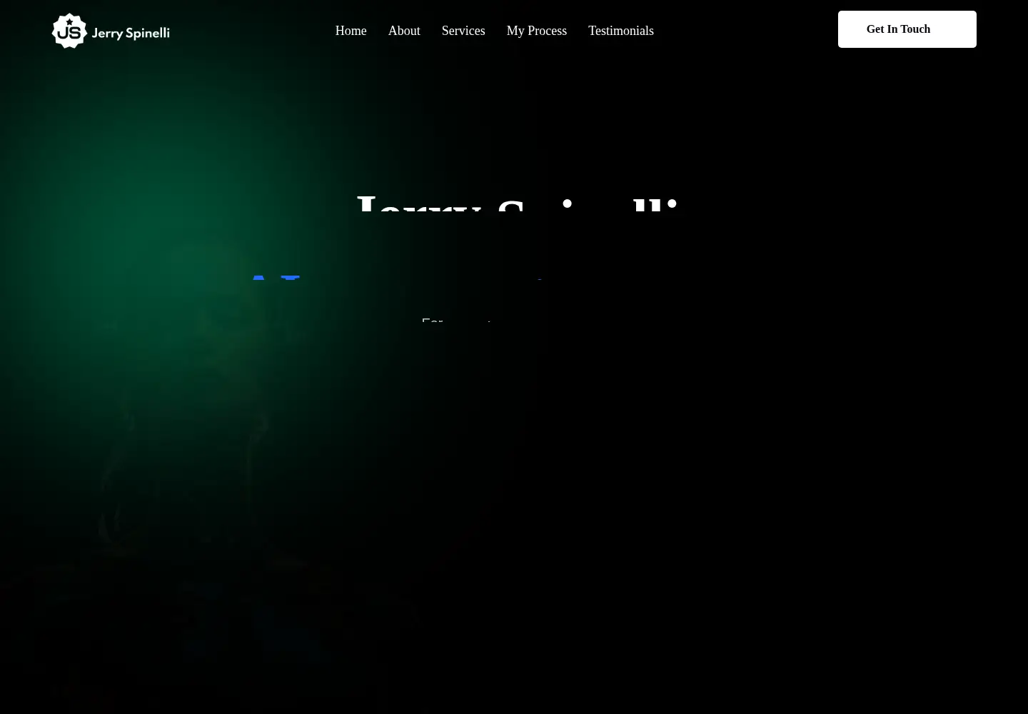 Captured homepage of jerryspinelli.com in the current scan