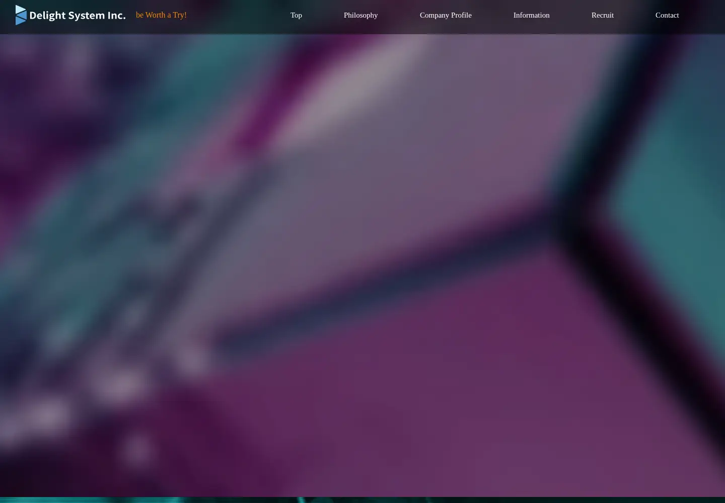Screenshot of delight-system.co.jp
