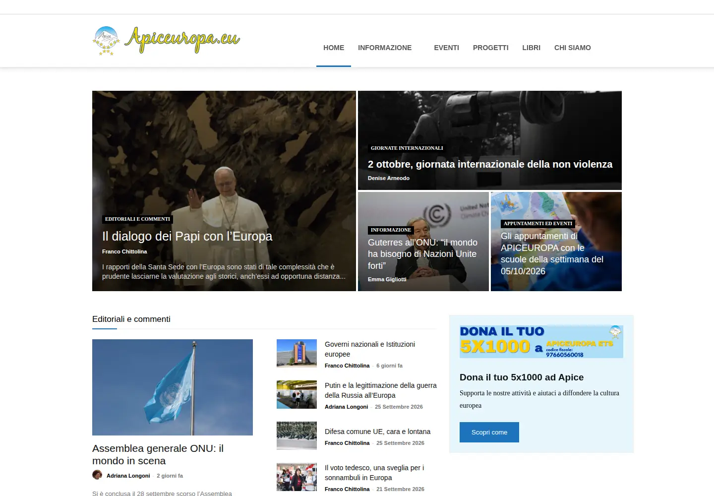 Screenshot of apiceuropa.com
