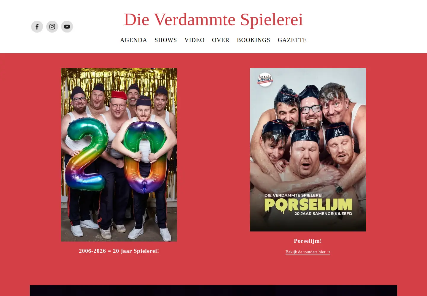Captured homepage of dieverdammtespielerei.be in the current scan
