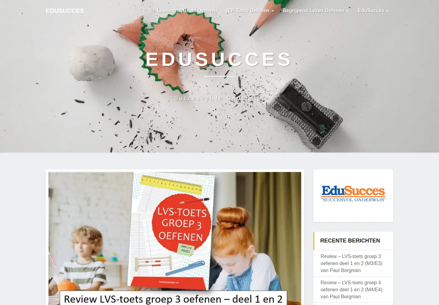 Screenshot of edusucces.nl