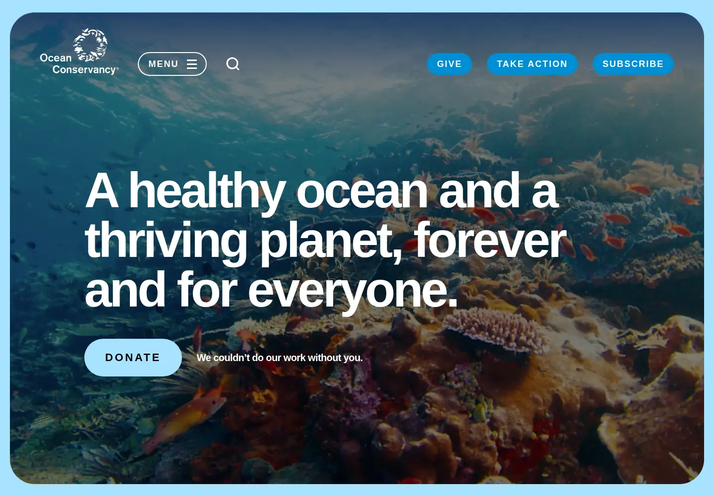Screenshot of oceanconservancy.org
