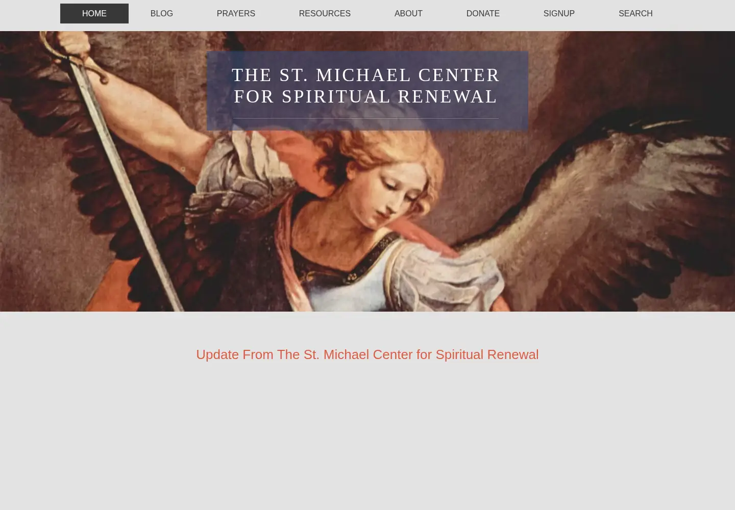Screenshot of catholicexorcism.org