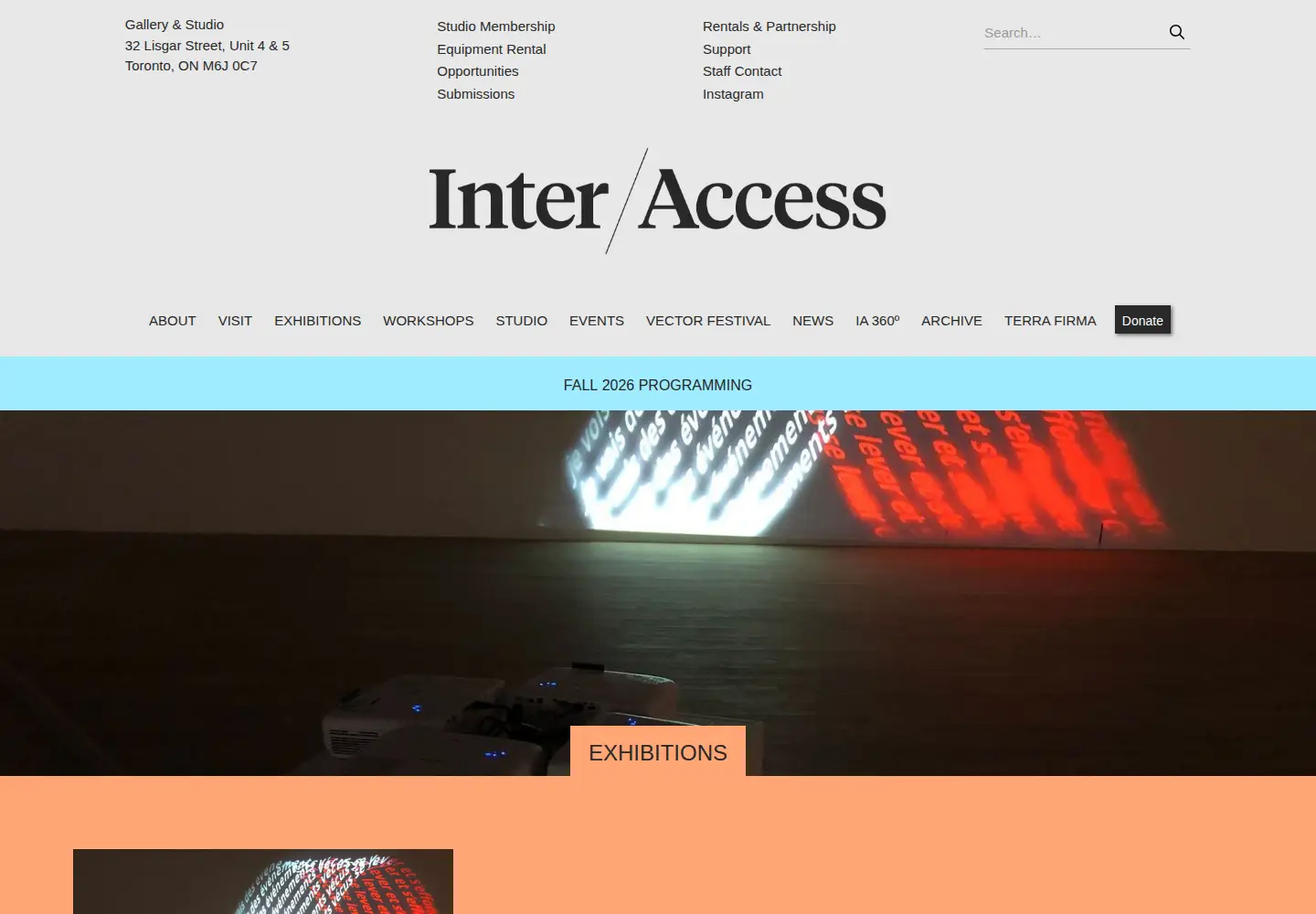 Screenshot of interaccess.org