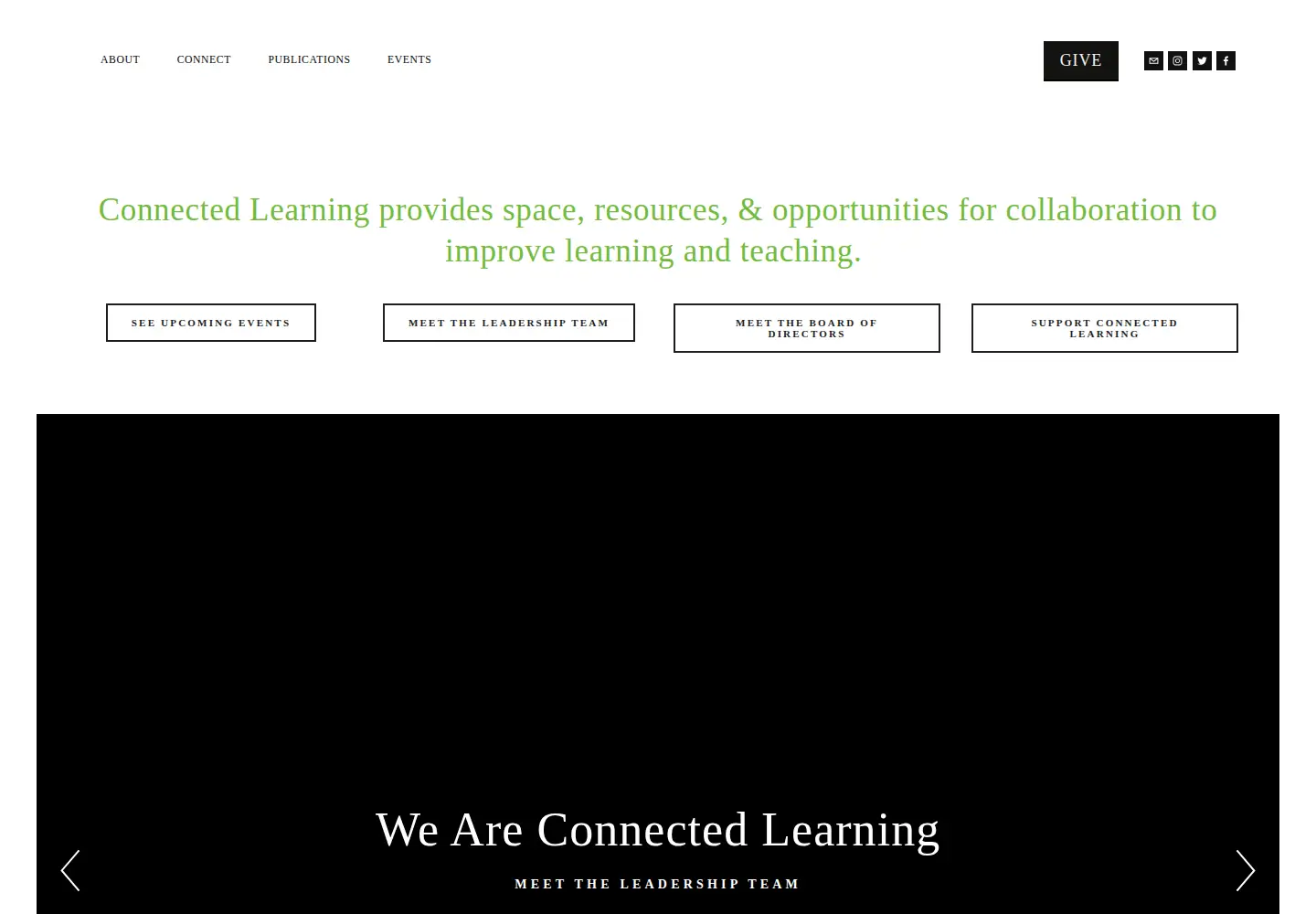 Screenshot of connectedlearningstl.org