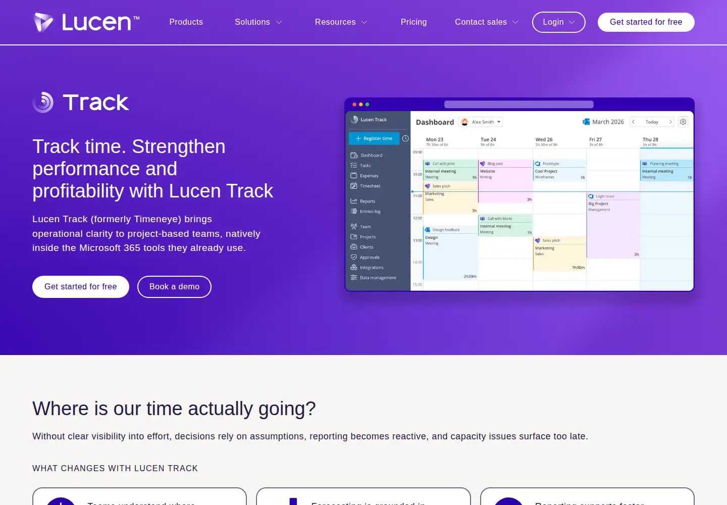 Screenshot of timeneye.com