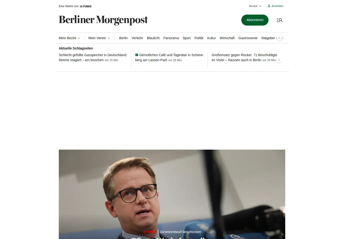Screenshot of morgenpost.de