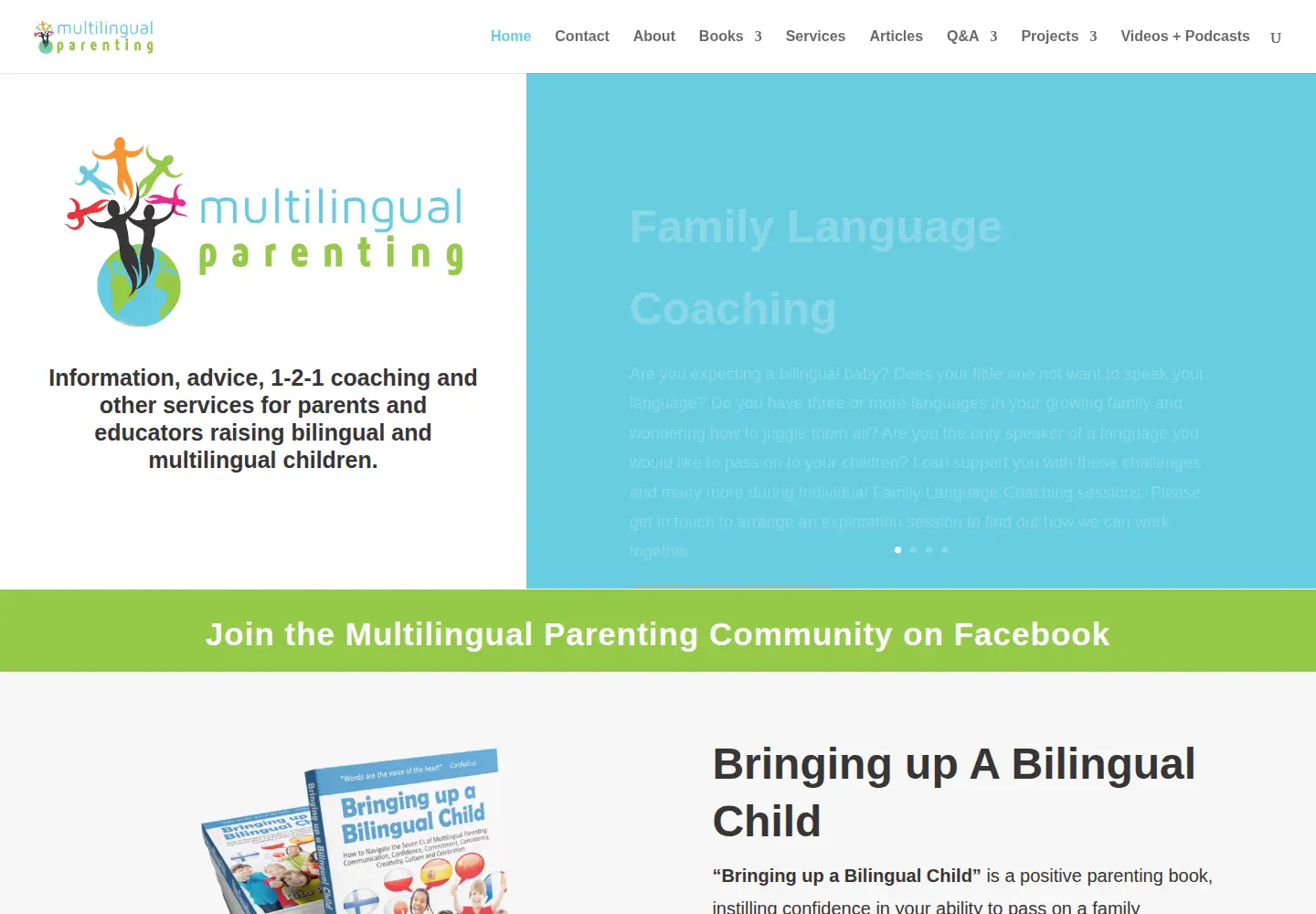 Screenshot of multilingualparenting.com