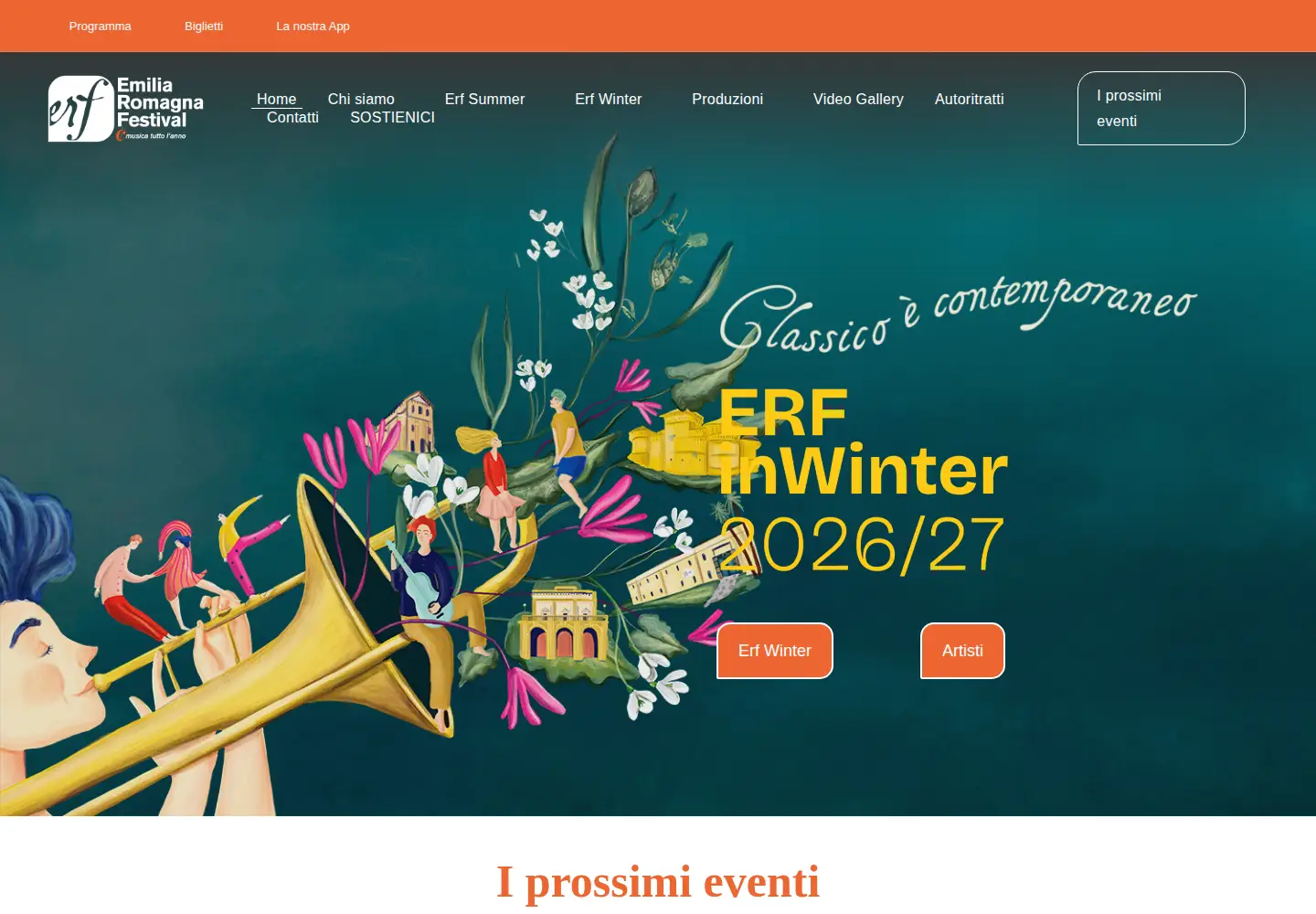 Screenshot of emiliaromagnafestival.it