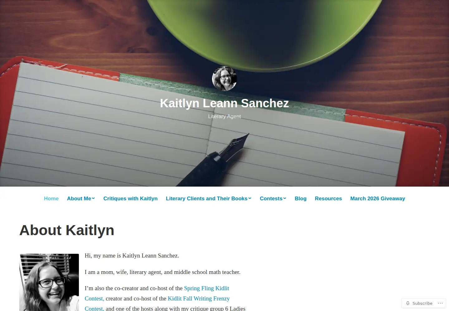 Captured homepage of kaitlynleannsanchez.com in the current scan