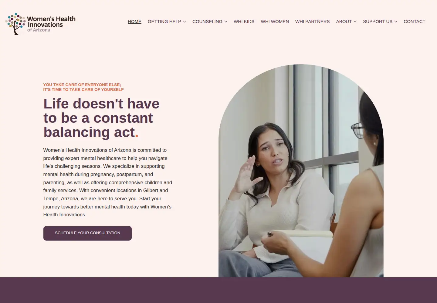 Screenshot of whiarizona.org