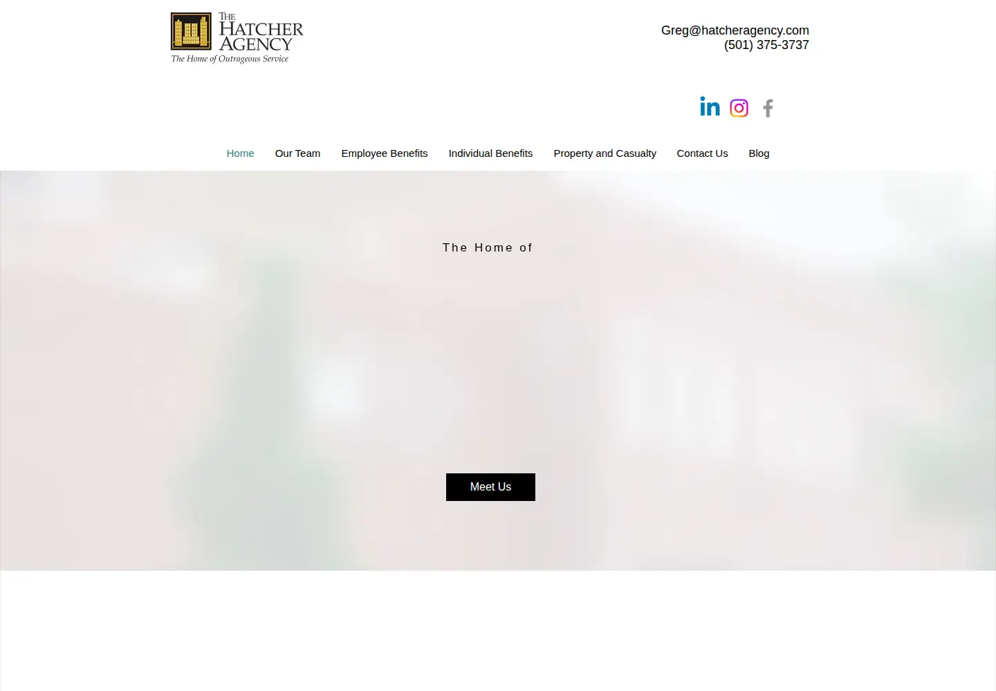 Captured homepage of hatcheragency.com in the current scan