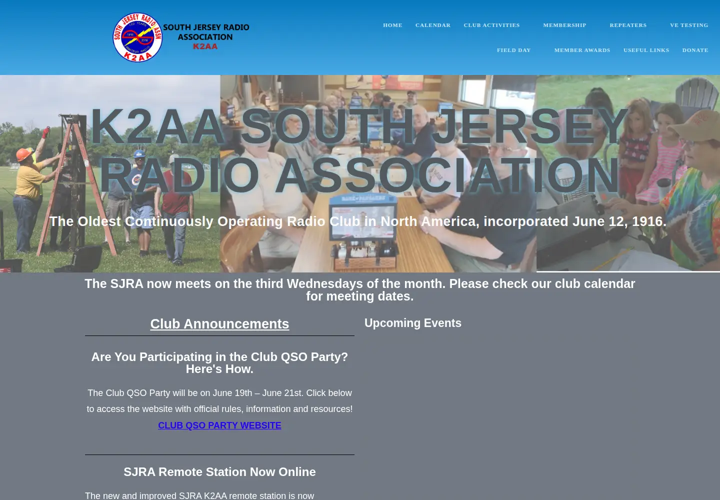 Screenshot of sjra.org