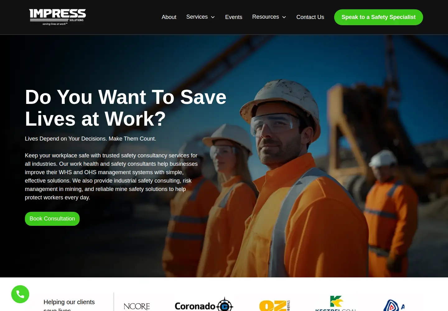 Screenshot of impresssolutions.com.au