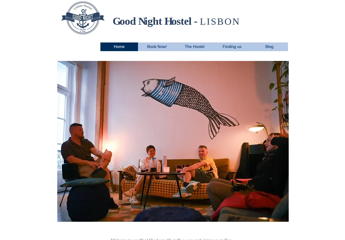 Captured homepage of goodnighthostellisbon.com in the current scan