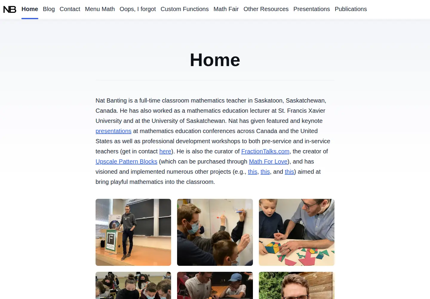 Screenshot of natbanting.com