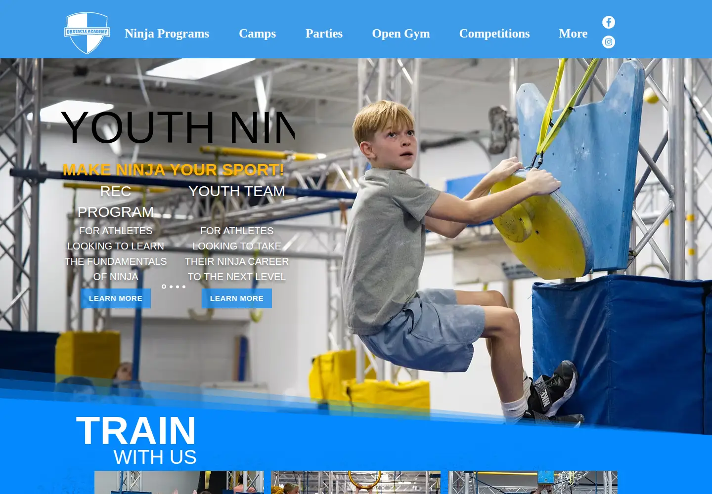 Screenshot of obstacle-academy.com