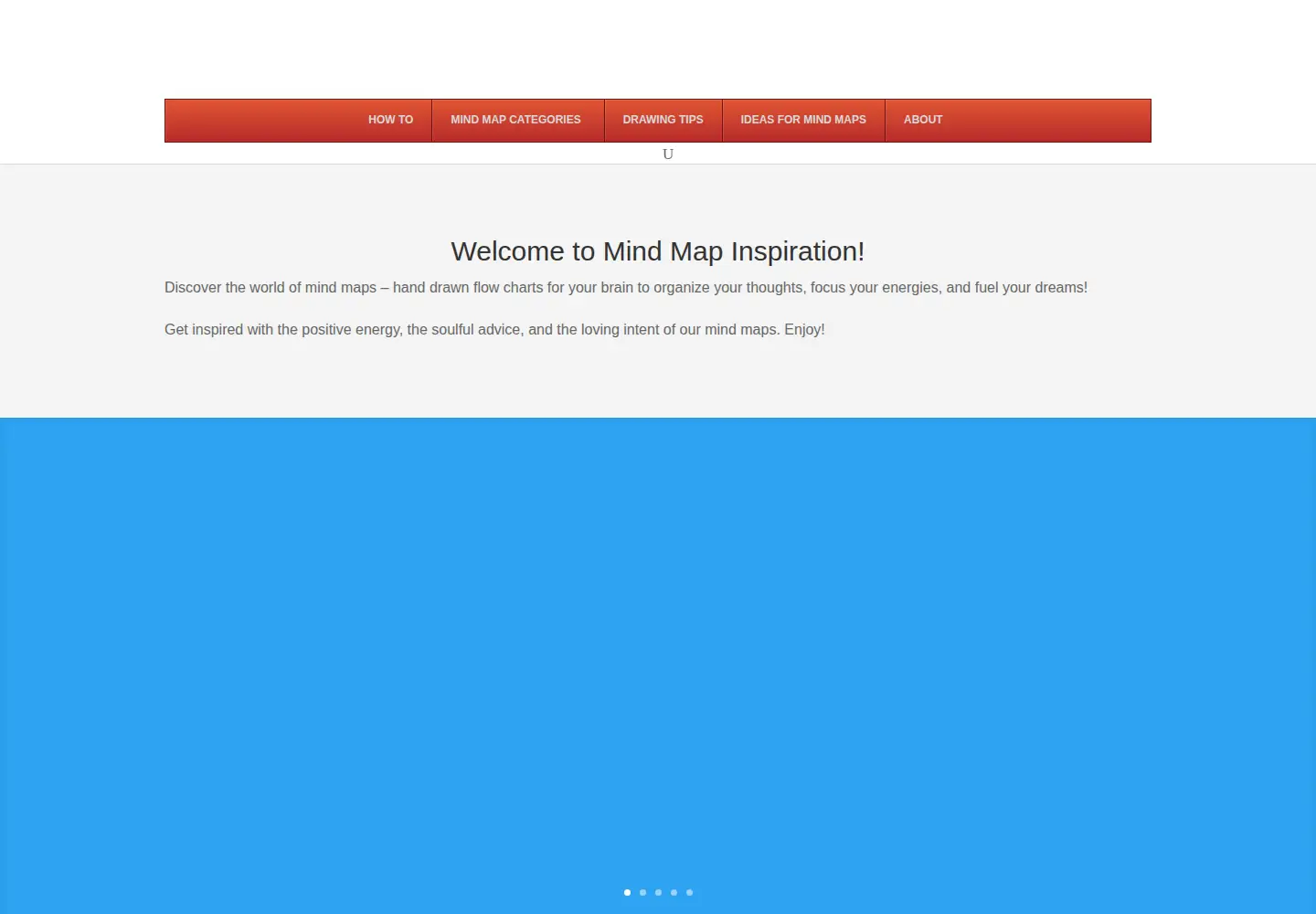 Screenshot of mindmapinspiration.com