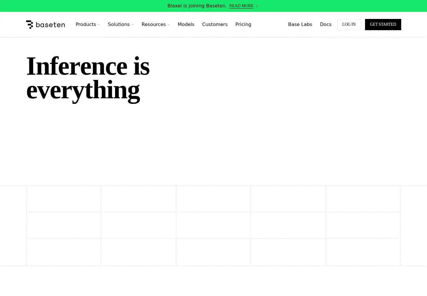 Screenshot of baseten.co