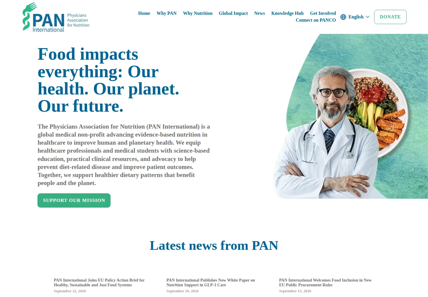 Screenshot of pan-int.org