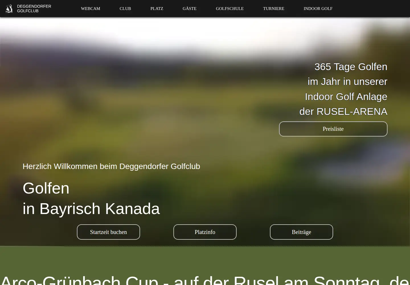Screenshot of deggendorfer-golfclub.de from the current report