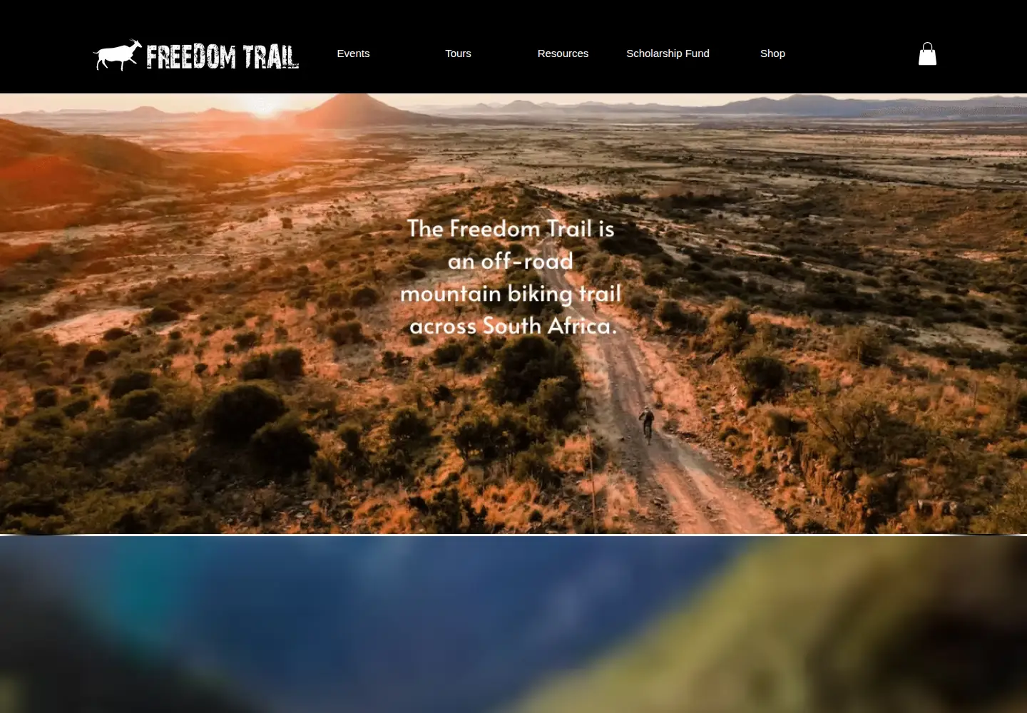 Captured homepage of freedomchallenge.org.za in the current scan
